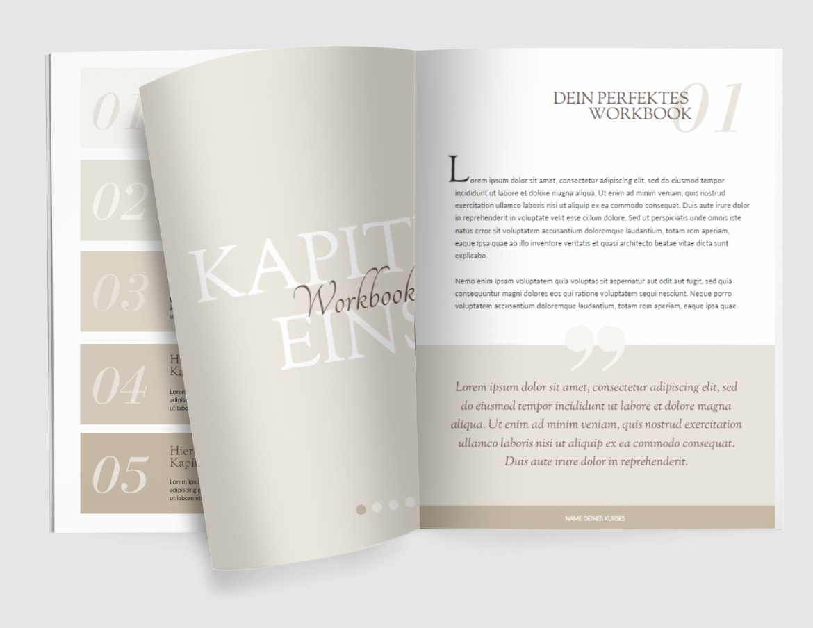 Workbook-Vorlagen von Anja Staubli
